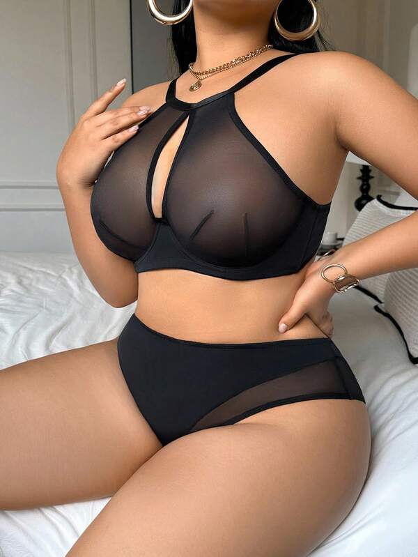 Mesh Underwire Set Plus